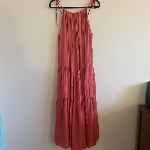 Showpo Pyper Tiered Dress in Rust - Picture 2 of 5